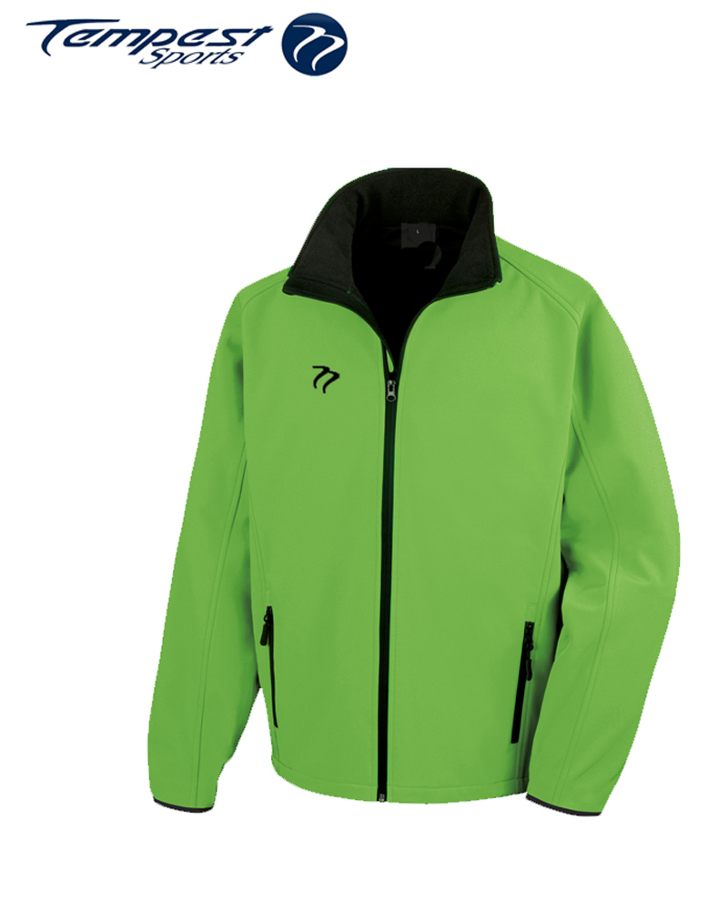 Umpires Green Black Soft Shell Jacket